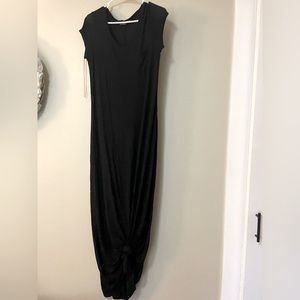 Black T shirt maxi dress Gap size small